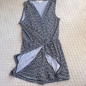 BCBG black and white one piece skort. Size XS